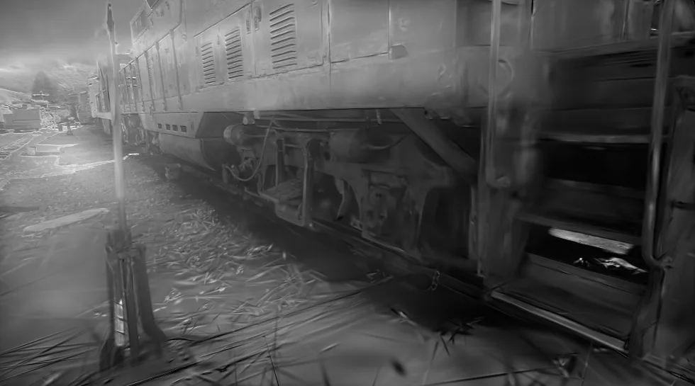 Per-pixel difference heat map at the worst view of Train